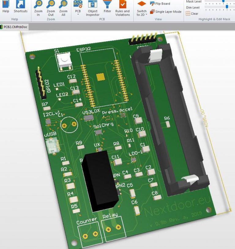 Inspired Custom PCB Design Circuit Diagram
